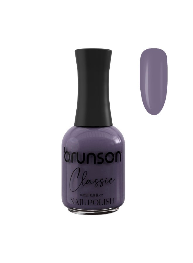Brunson Classic Nail Polish 18ml Fast Dry Nail Lacquer Nail Harderner Normal Polish Glossy Gel Effect Quick Air Dry Long-Lasting Natural Nail Enamel Salon Quality Manicure Pedicure Regular Polish - Image 1